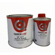 Автомобільний грунт наповнювач Quickline 4:1 Quick-Build 0,8 л + затверджувач 0,2 л сірий